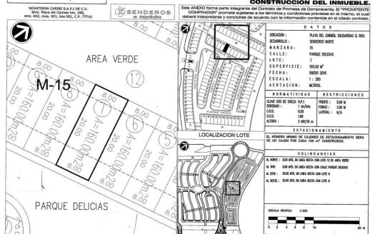 Senderos Norte Parque Delicias Lote 7, Playa Del Carmen, Quintana Roo